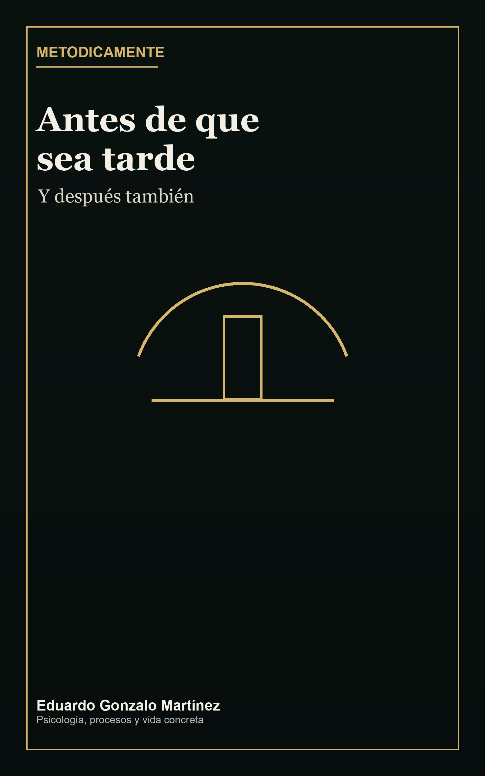 Portada Antes de que sea tarde